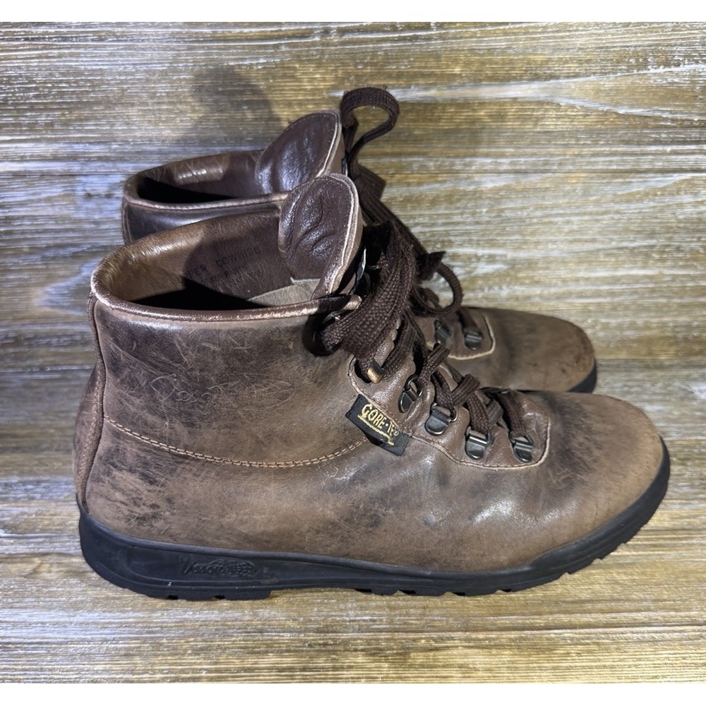 VTG Vasque Skywalk Sundowner Boots Leather Gore Tex Made in Italy 90s Men's 10